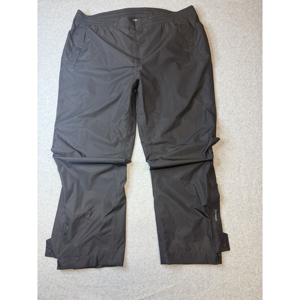 PING Waterproof Men's Golf Pants Sensor Dry Black Breathable Windproof  Sz XXXL